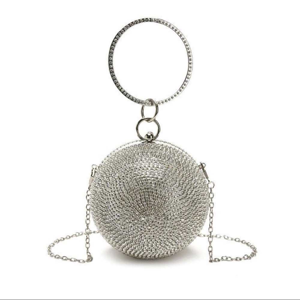 Luxury Round Ball Rhinestone Party Rhinestone Purse
